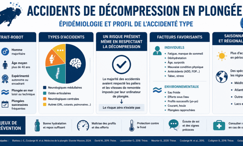 Épidémiologie des accidents de décompression en plongée subaquatique
