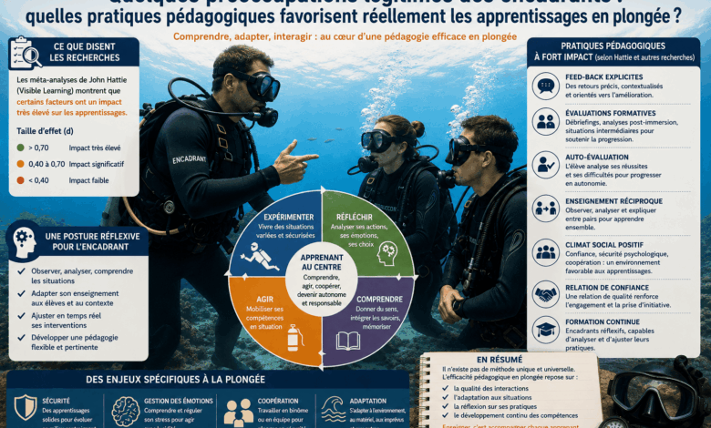Quelques préoccupations légitimes des encadrants quelles pratiques pédagogiques favorisent réellement les apprentissages en plongée