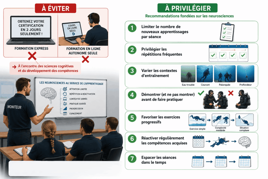 neurosciences et recommandations aux moniteurs