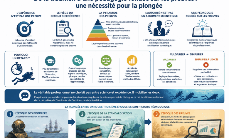 De la tradition à une pédagogie fondée sur les preuves une nécessité pour la plongée