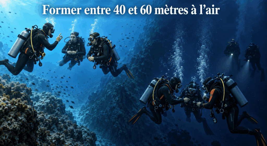 Former entre 40 et 60 mètres à l'air