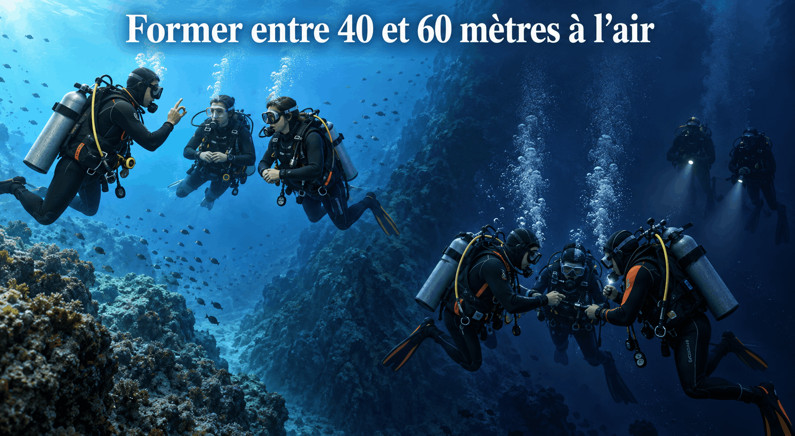 Former entre 40 et 60 mètres à l'air