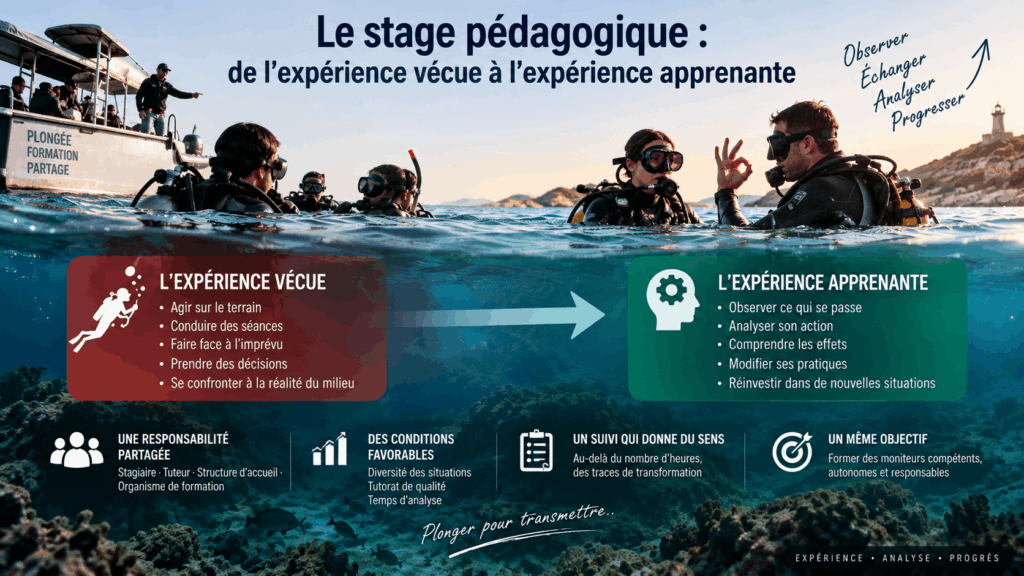 Le stage pédagogique des futurs moniteurs de l’expérience vécue à l’expérience apprenante